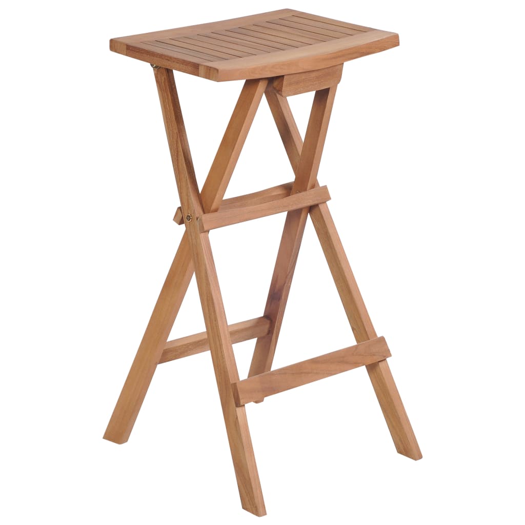 Skládací barové stoličky 4 ks masivní teak