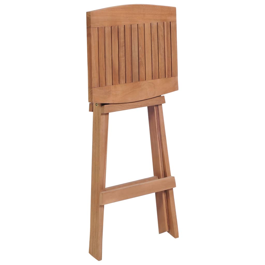 Skládací barové stoličky 4 ks masivní teak
