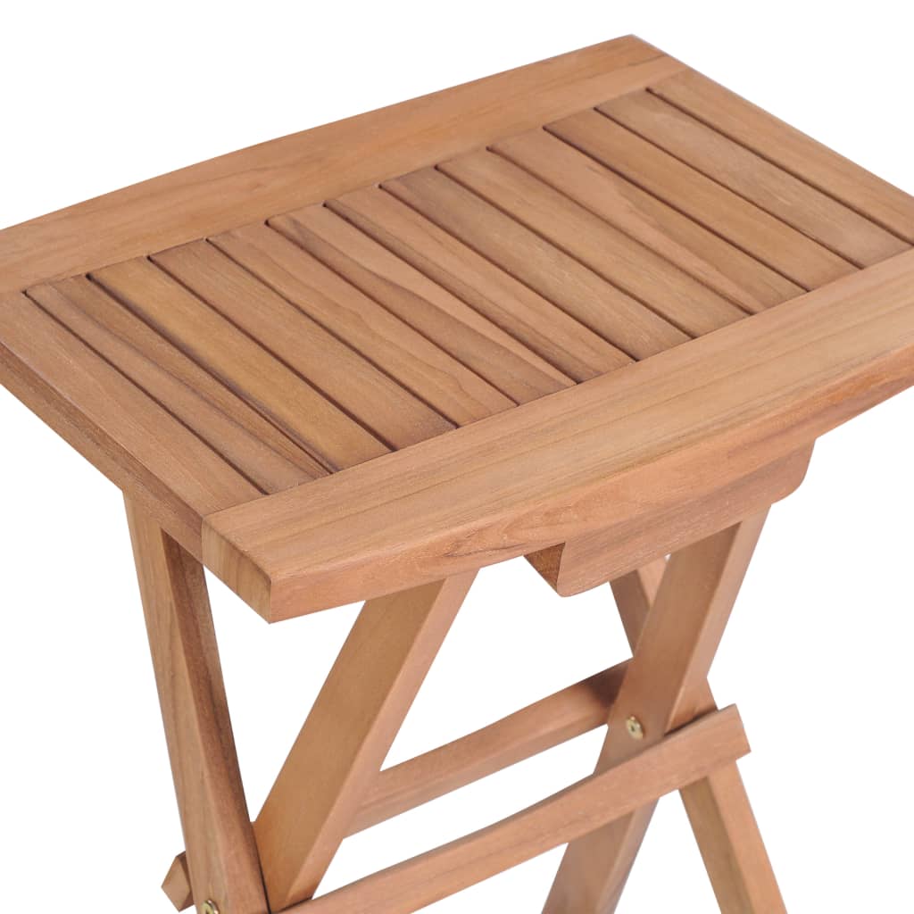 Skládací barové stoličky 4 ks masivní teak