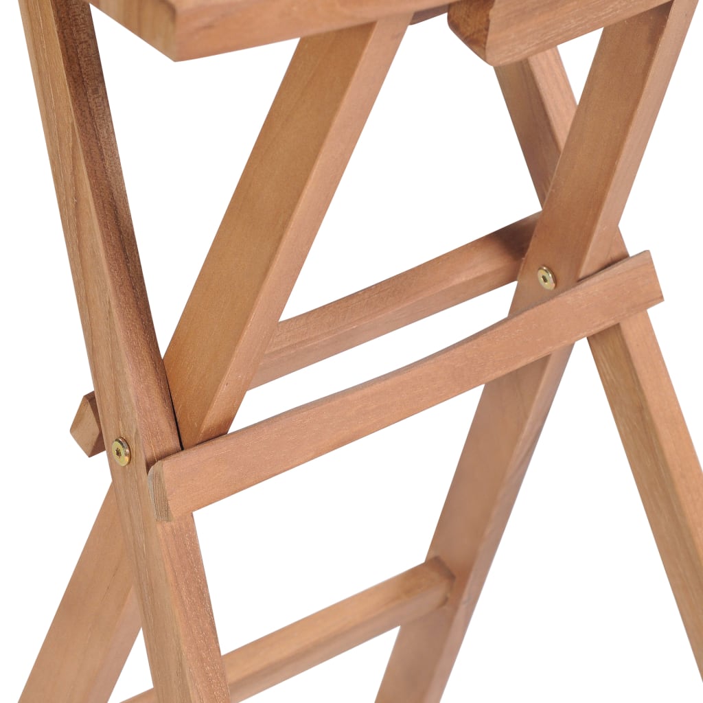 Skládací barové stoličky 4 ks masivní teak