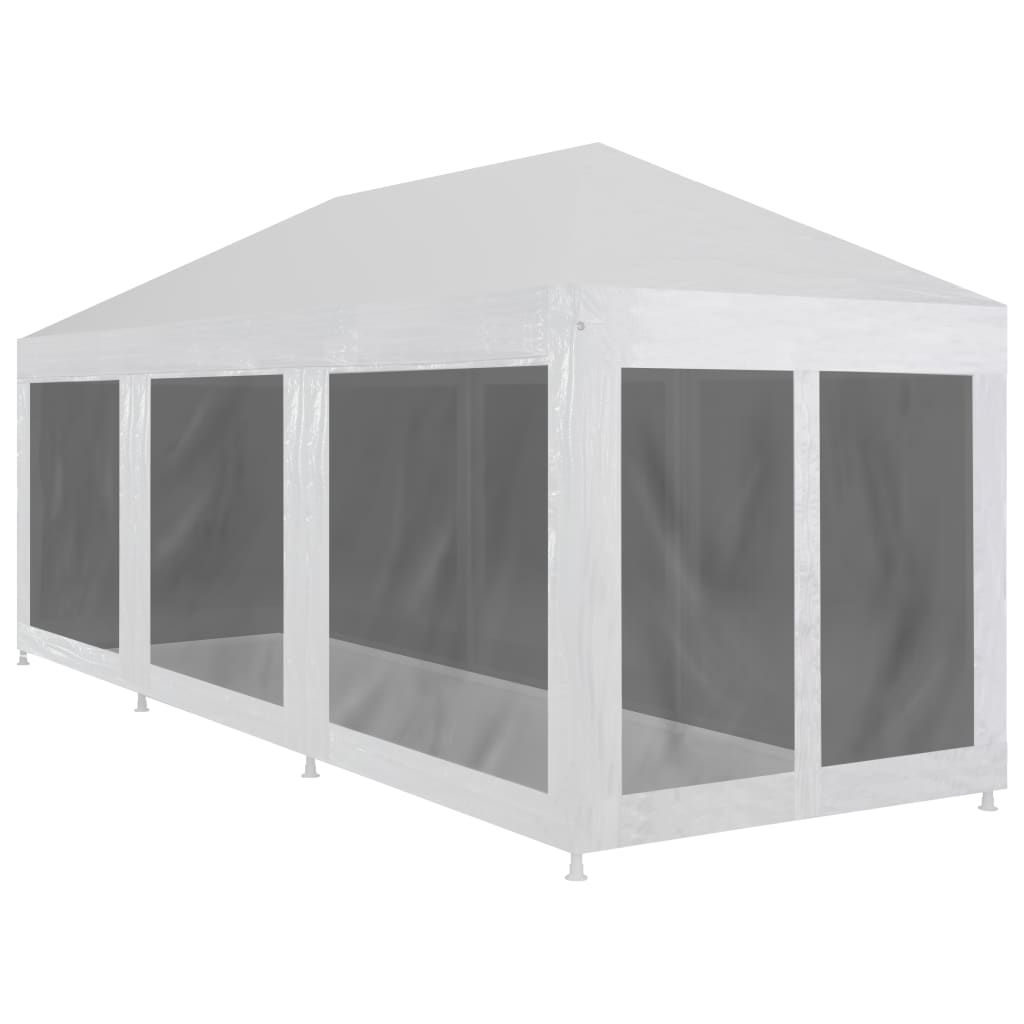 Party stan s 8 bočními stěnami ze síťoviny 9 x 3 m