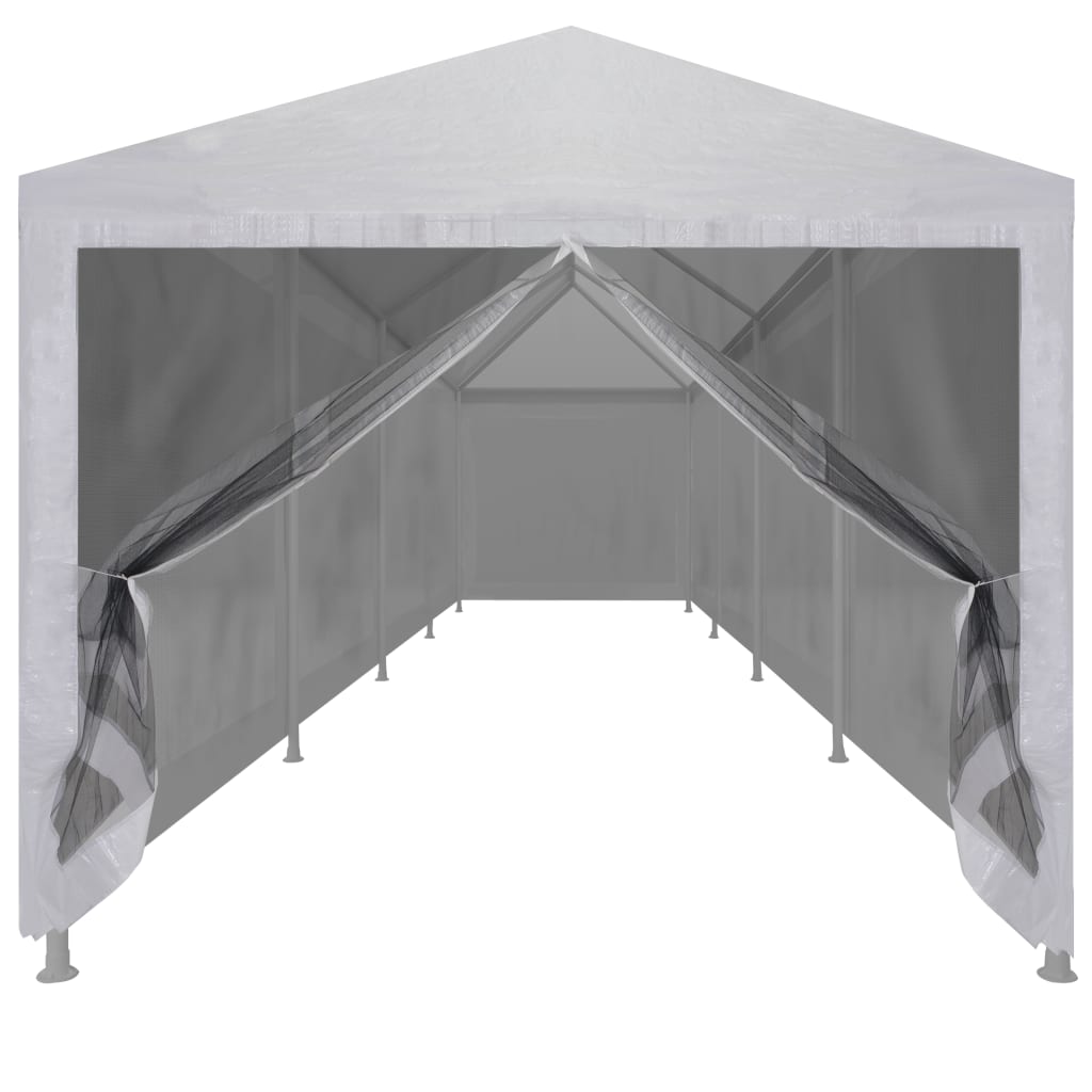 Party stan s 10 bočními stěnami ze síťoviny 12 x 3 m