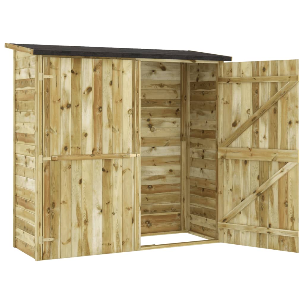Zahradní kůlna na nářadí z impregnované borovice 182x76x175 cm