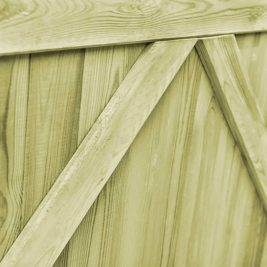 Zahradní brána 2křídlá impregnovaná borovice 300 x 75 cm