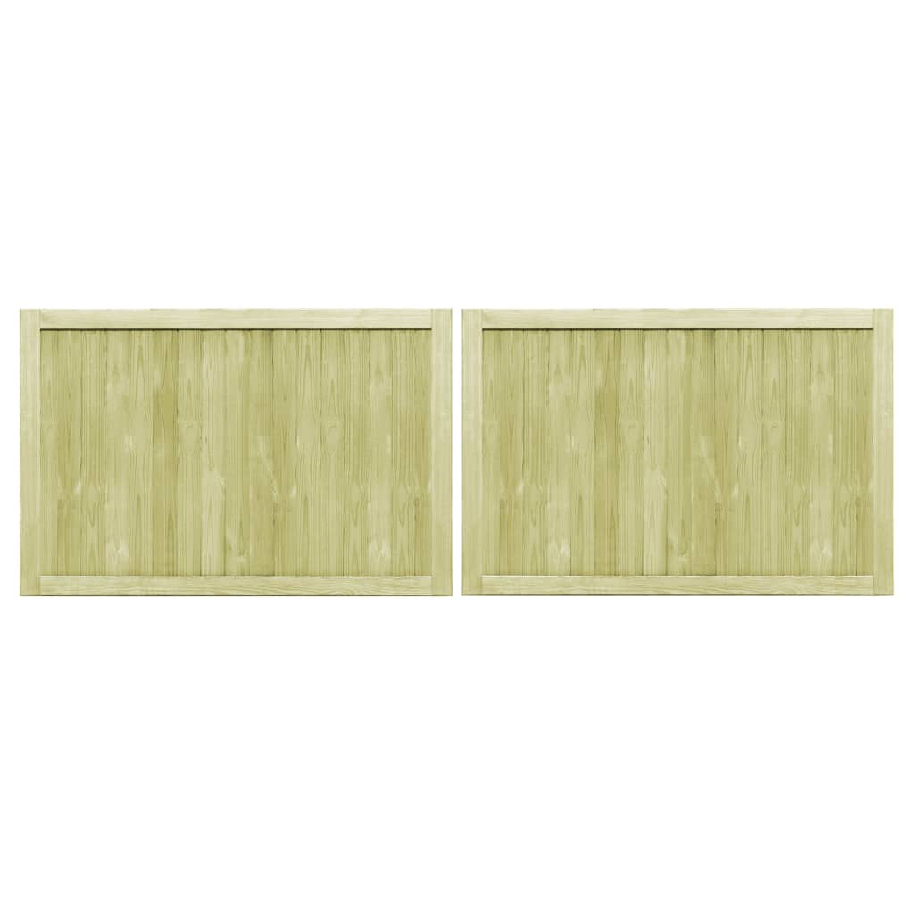 Zahradní brána 2křídlá impregnovaná borovice 300 x 100 cm