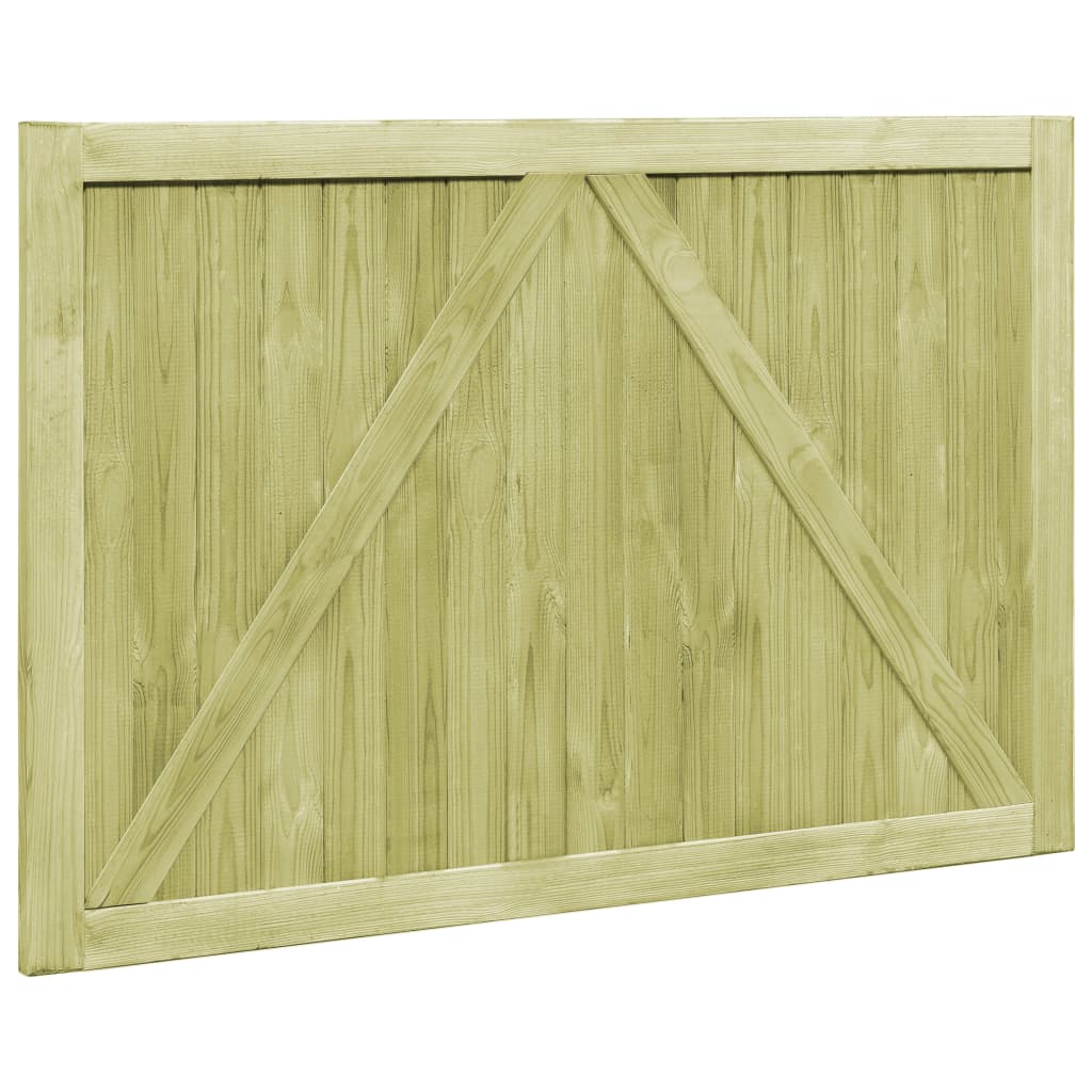 Zahradní brána 2křídlá impregnovaná borovice 300 x 100 cm