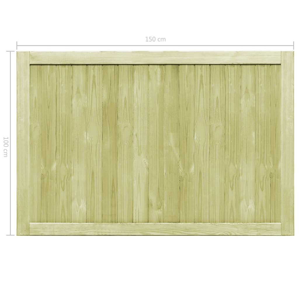Zahradní brána 2křídlá impregnovaná borovice 300 x 100 cm