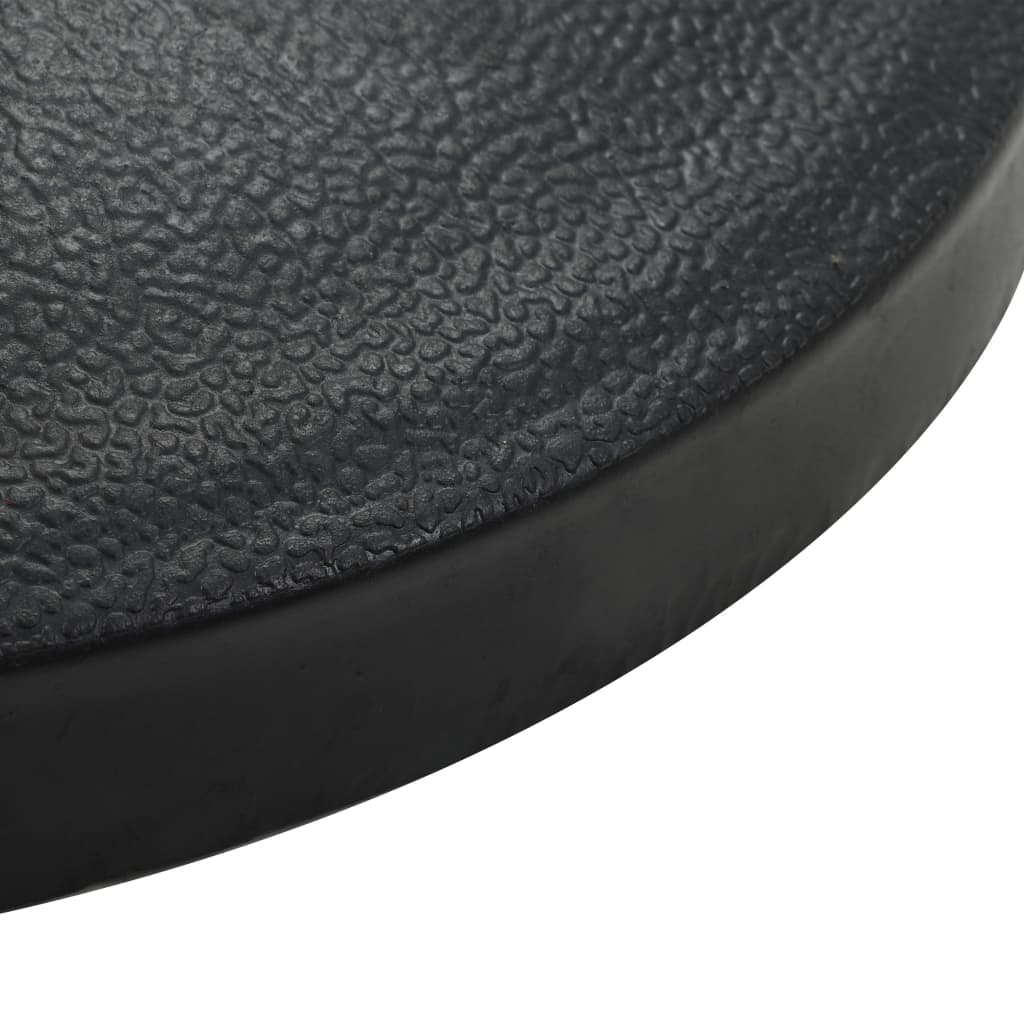 Stojan na slunečník kulatý černý 10 kg polyresin