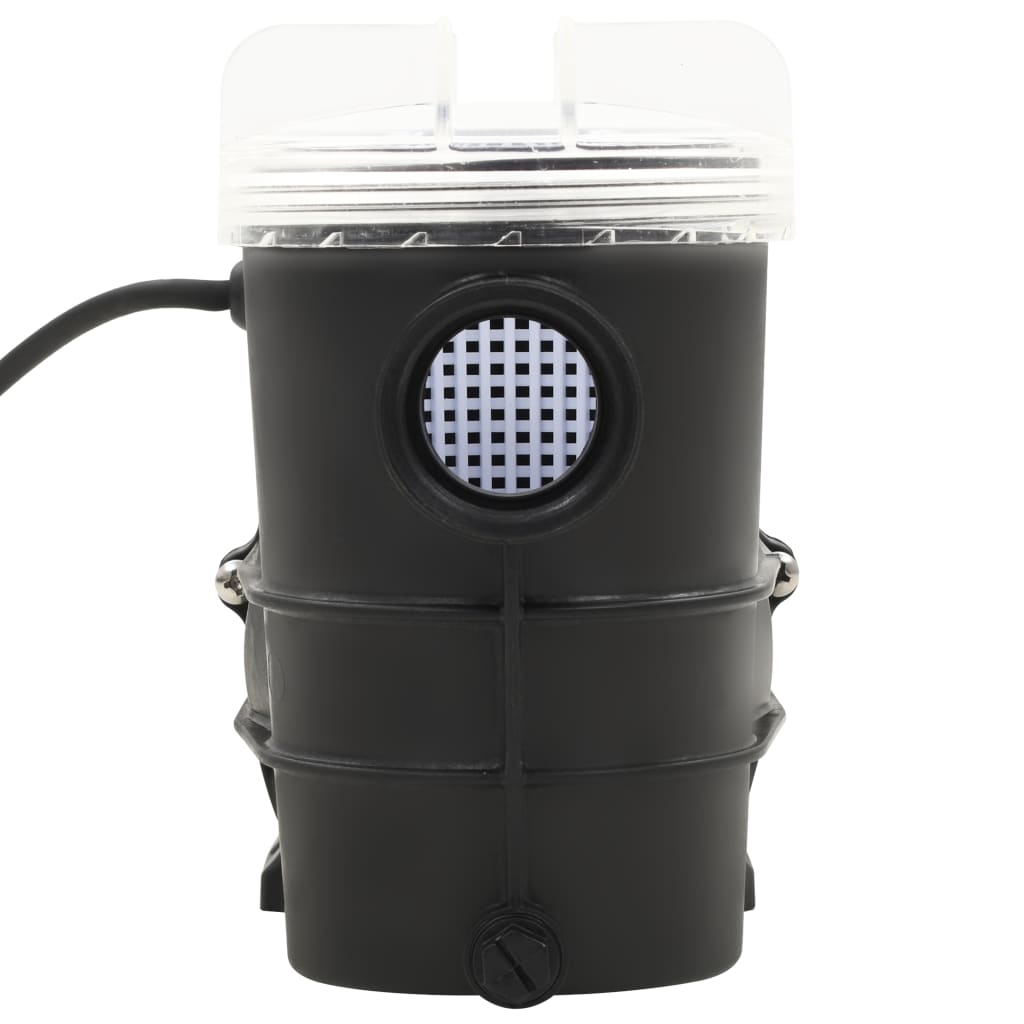 Bazénové čerpadlo s časovačem černé 0,25 HP 8 000 l/h