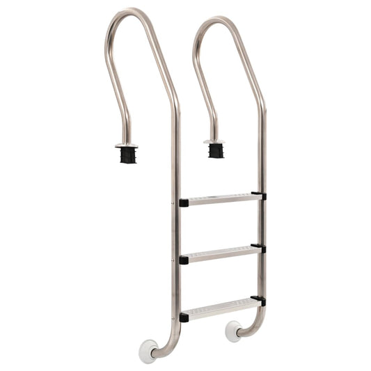 Bazénové schůdky 3 stupně nerezová ocel 304 120 cm