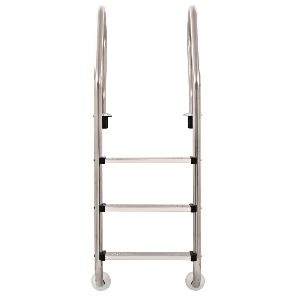 Bazénové schůdky 3 stupně nerezová ocel 304 120 cm
