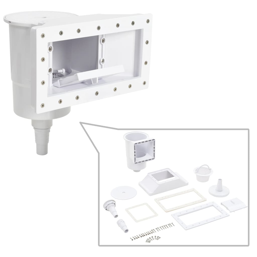 11dílný bazénový skimmer s širokým hrdlem 34,3 x 25 x 30,5 cm
