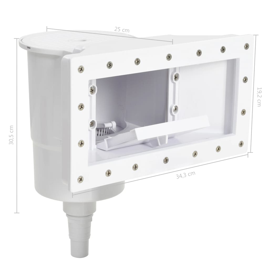 11dílný bazénový skimmer s širokým hrdlem 34,3 x 25 x 30,5 cm