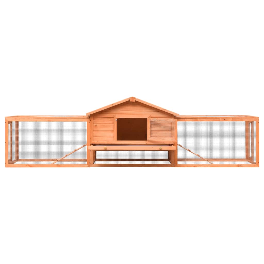 Králíkárna 310x70x87  cm masivní borové a jedlové dřevo