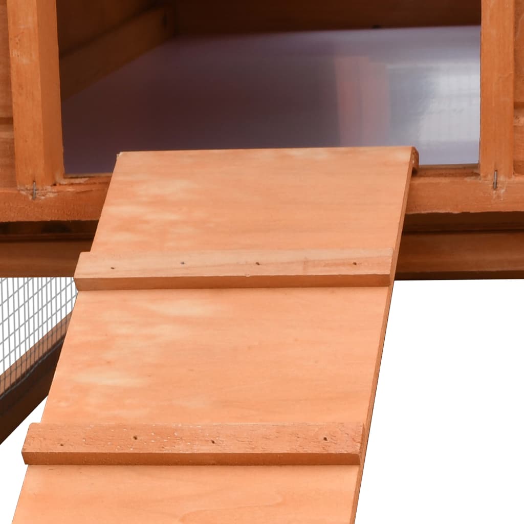 Králíkárna 310x70x87  cm masivní borové a jedlové dřevo