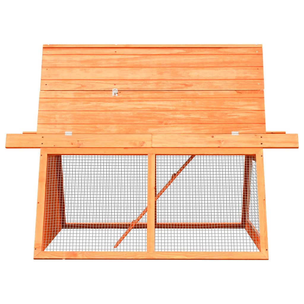 Králíkárna 152 x 128 x 108 cm masivní borové a jedlové dřevo