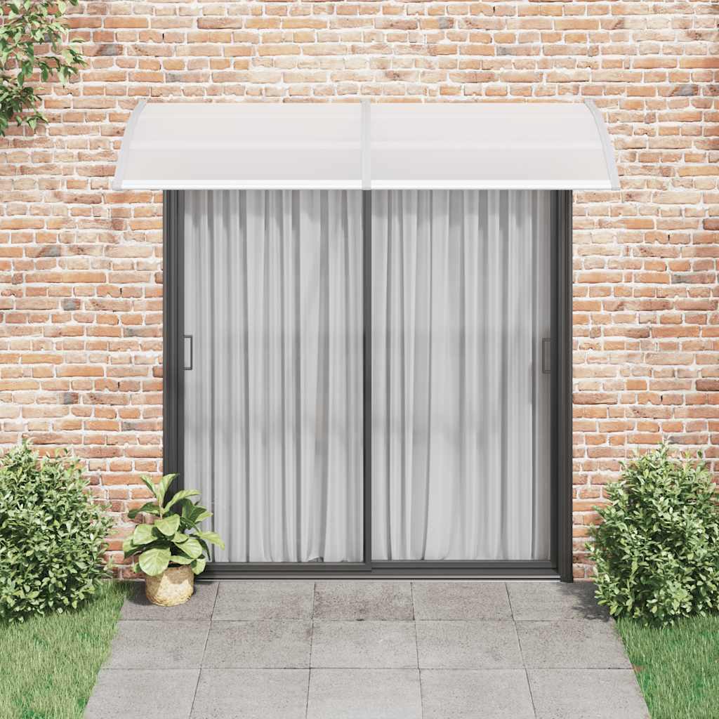 Vchodová stříška šedá 240 x 100 cm polykarbonát