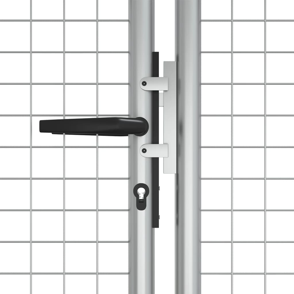 Zahradní branka pozinkovaná ocel 415 x 125 cm stříbrná