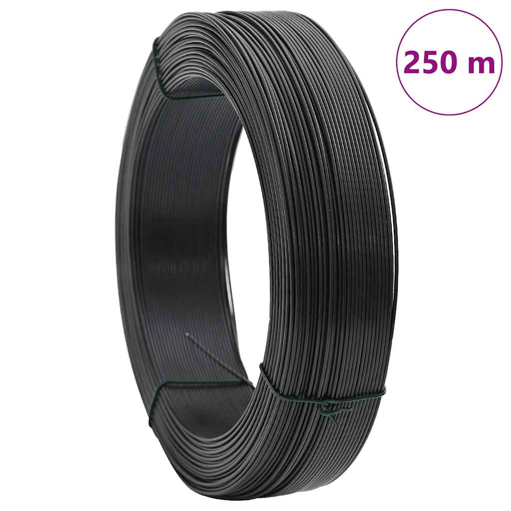 Plotový vyvazovací drát 250 m 2,3/3,8 mm ocelový antracitový