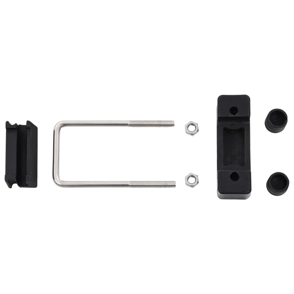 Spona ve tvaru U s plastem pro plotové sloupky 60x40 mm 25 sad