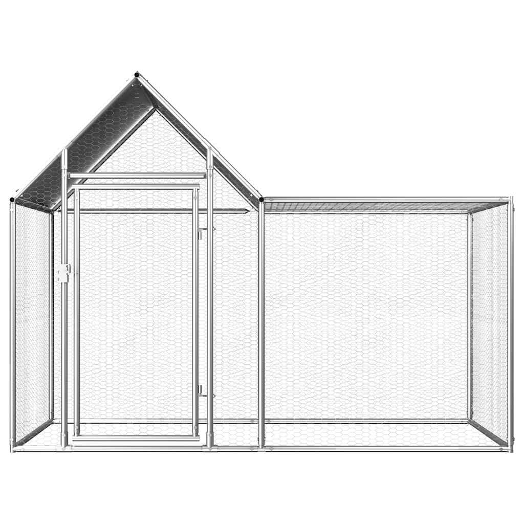 Klec pro kuřata 2 x 1 x 1,5 m pozinkovaná ocel