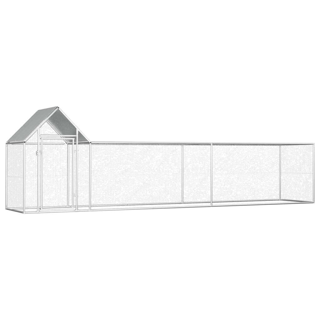 Klec pro kuřata 5 x 1 x 1,5 m pozinkovaná ocel
