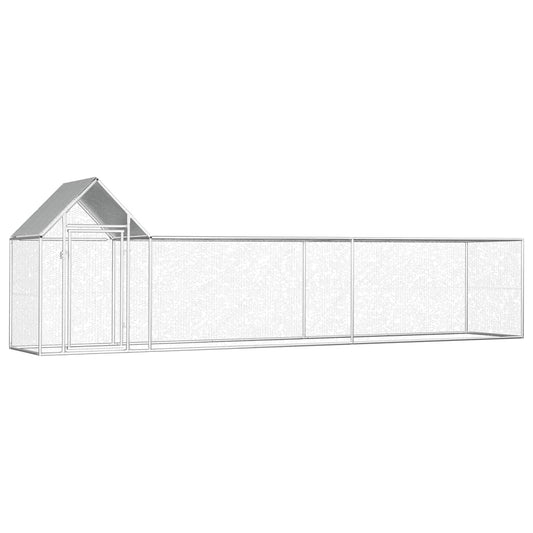 Klec pro kuřata 5 x 1 x 1,5 m pozinkovaná ocel