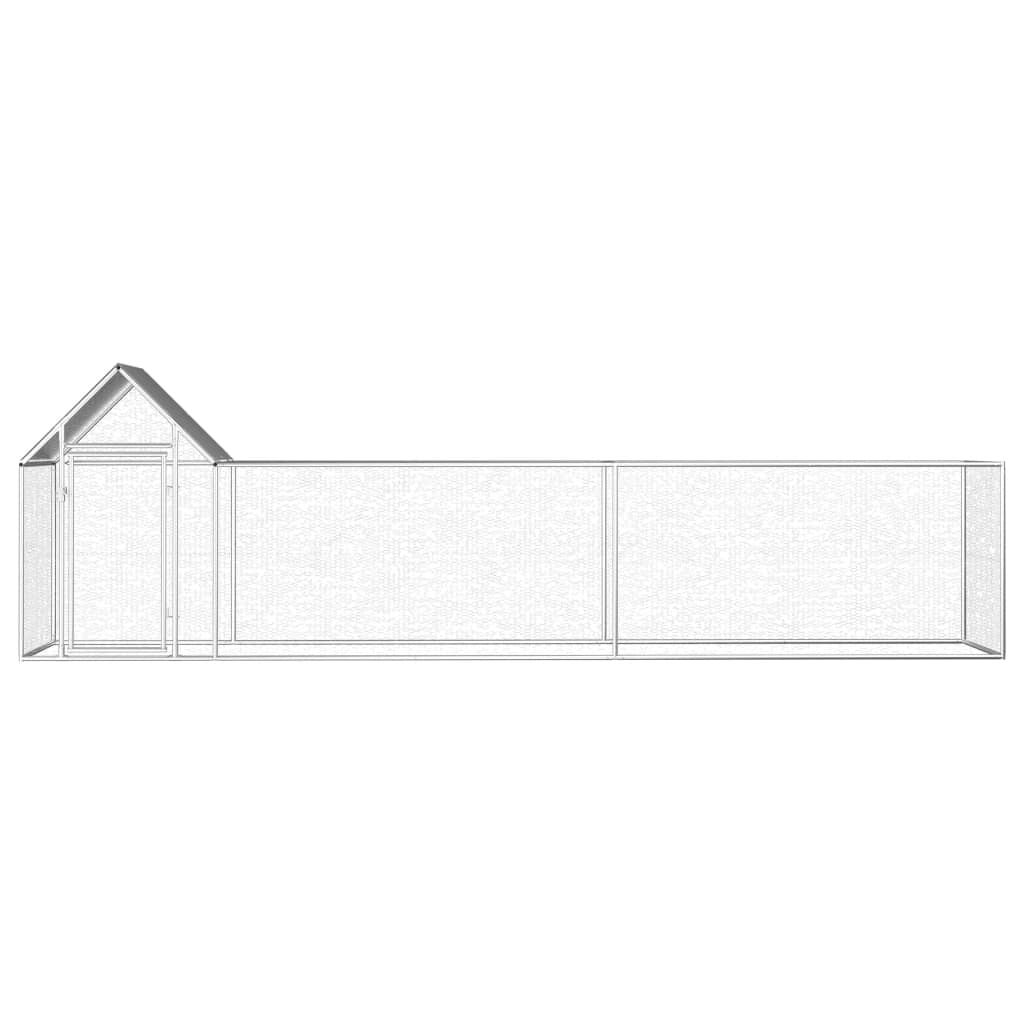 Klec pro kuřata 5 x 1 x 1,5 m pozinkovaná ocel