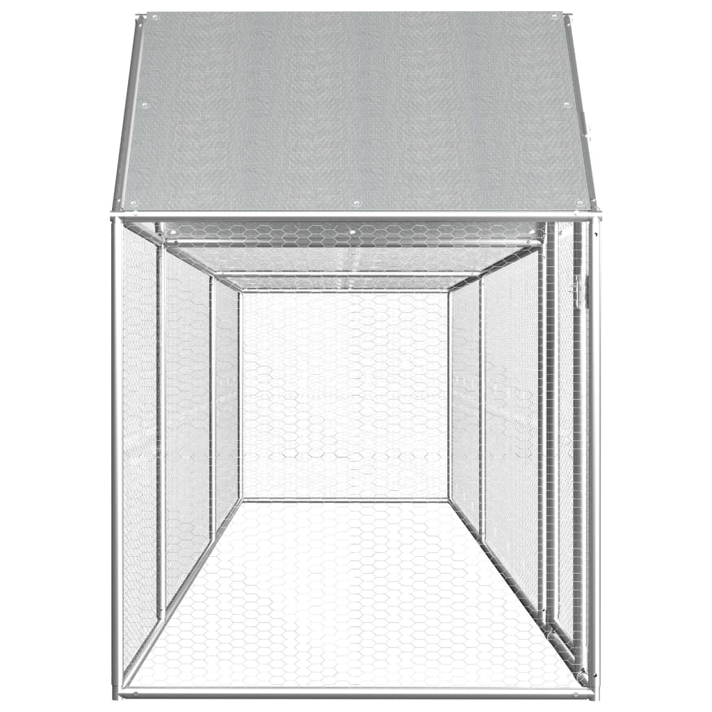 Klec pro kuřata 5 x 1 x 1,5 m pozinkovaná ocel