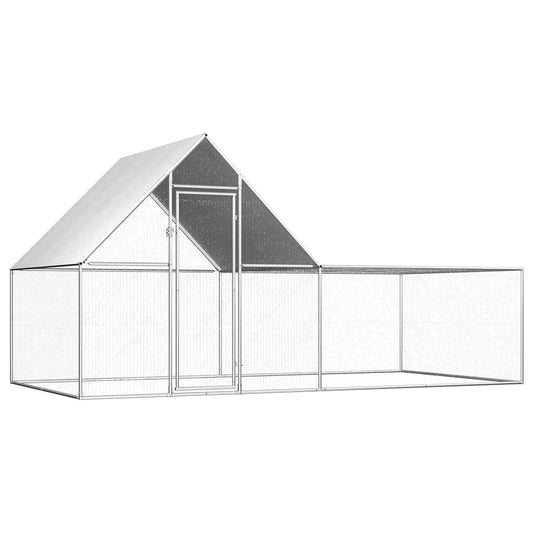 Klec pro kuřata 4 x 2 x 2 m pozinkovaná ocel