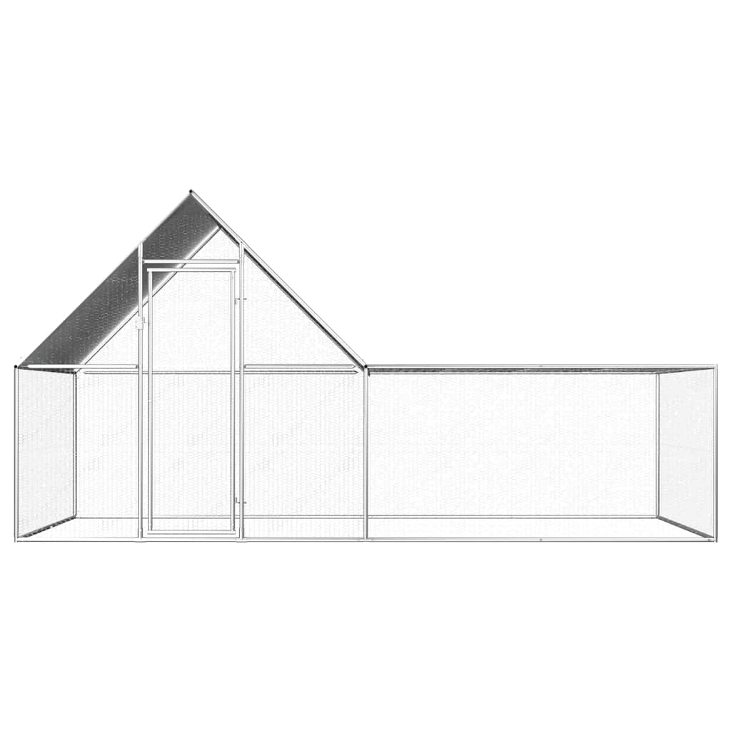 Klec pro kuřata 4 x 2 x 2 m pozinkovaná ocel