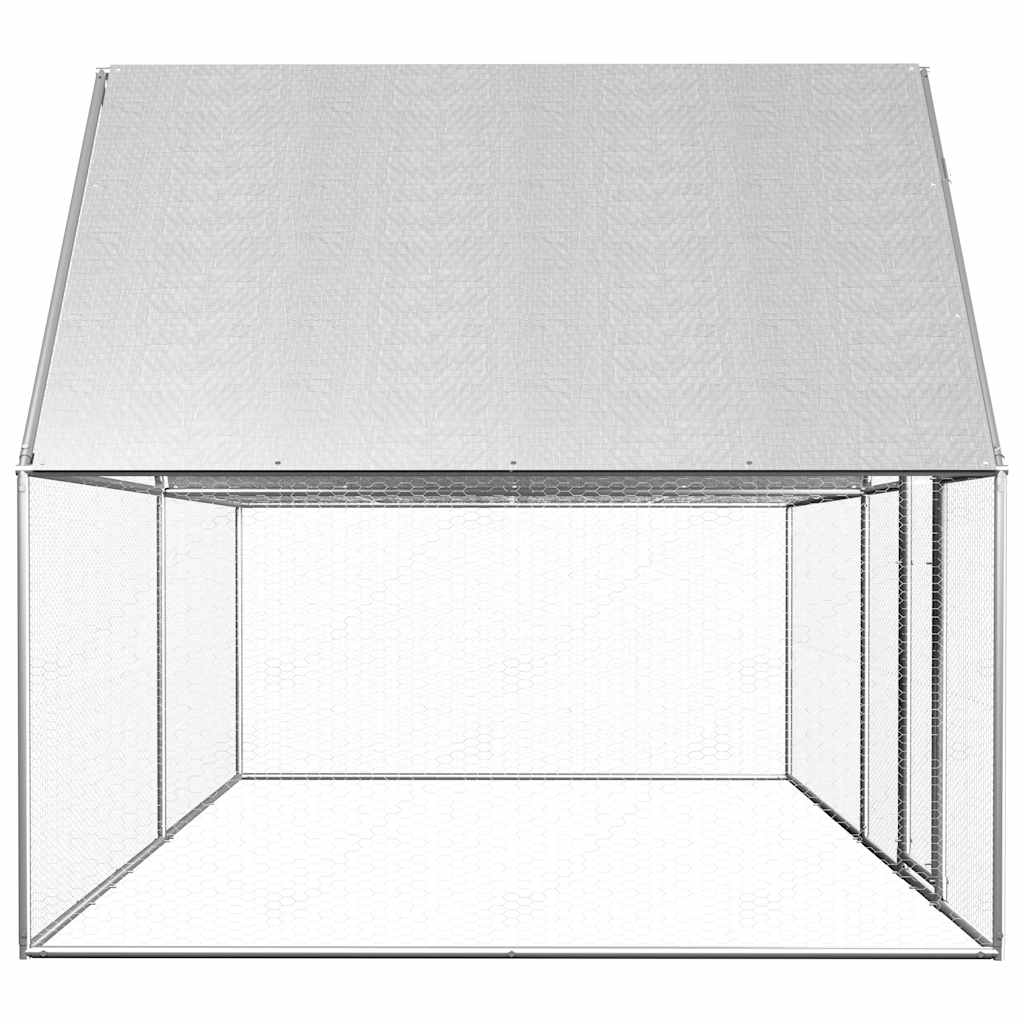 Klec pro kuřata 4 x 2 x 2 m pozinkovaná ocel