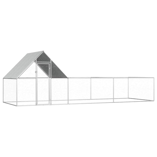 Klec pro kuřata 6 x 2 x 2 m pozinkovaná ocel