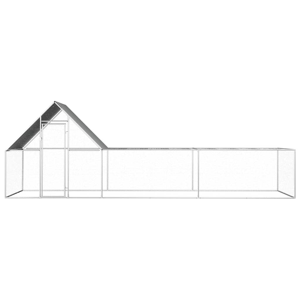 Klec pro kuřata 6 x 2 x 2 m pozinkovaná ocel