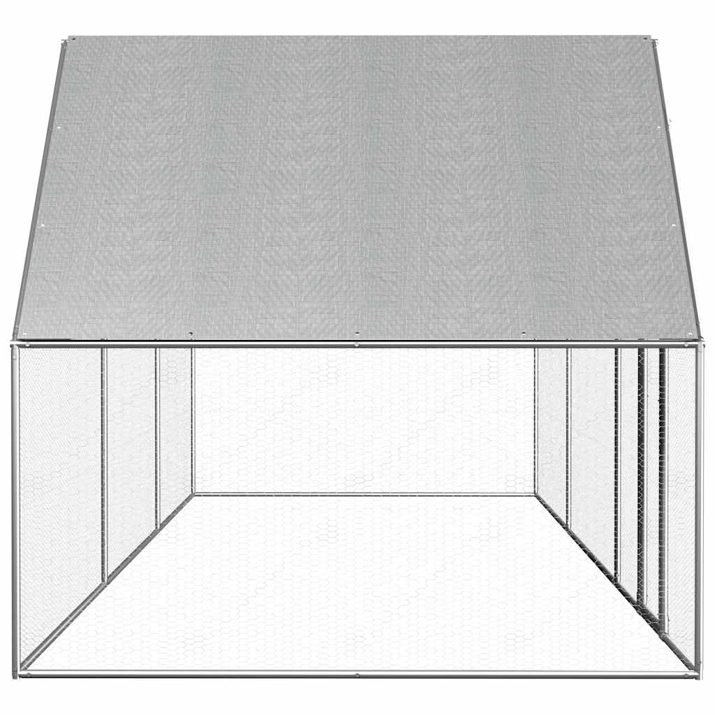 Klec pro kuřata 6 x 2 x 2 m pozinkovaná ocel