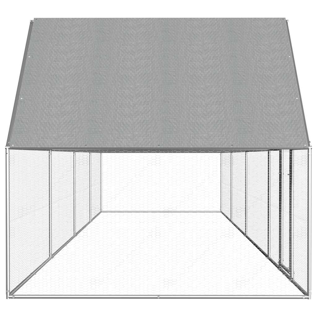 Klec pro kuřata 8 x 2 x 2 m pozinkovaná ocel