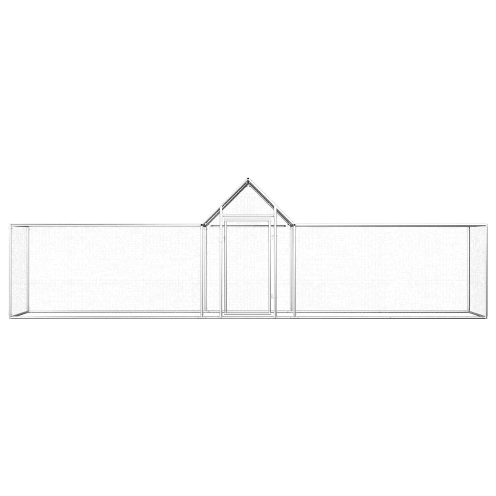 Klec pro kuřata 5 x 1 x 1,5 m pozinkovaná ocel