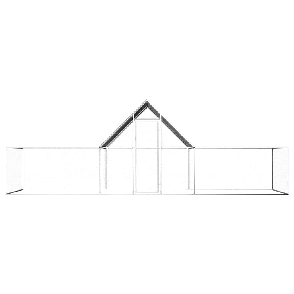 Klec pro kuřata 6 x 2 x 2 m pozinkovaná ocel