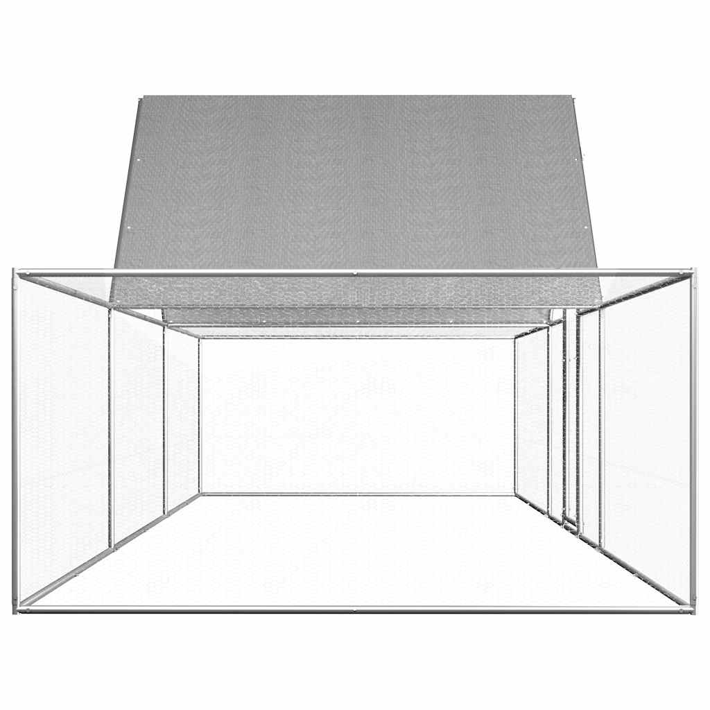 Klec pro kuřata 6 x 2 x 2 m pozinkovaná ocel