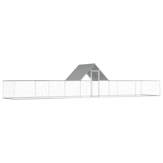Klec pro kuřata 10 x 2 x 2 m pozinkovaná ocel