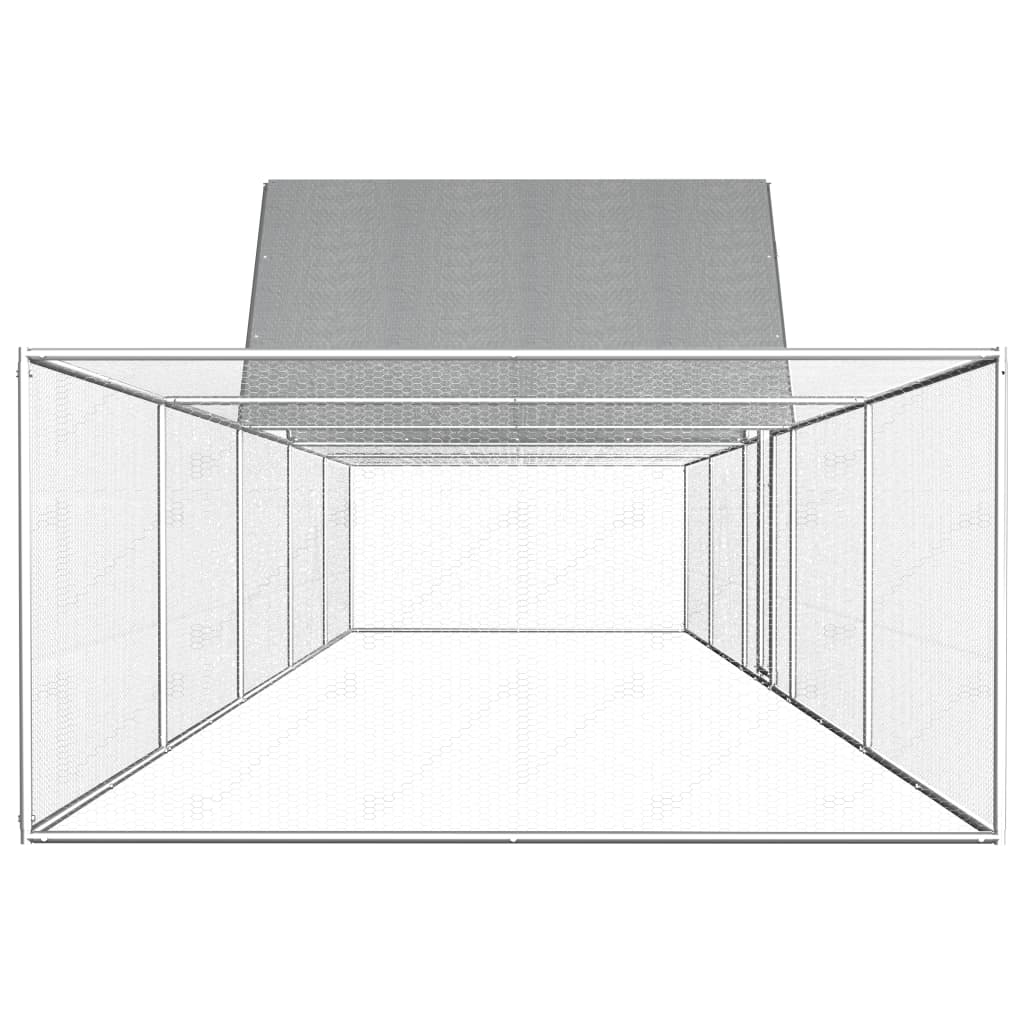 Klec pro kuřata 10 x 2 x 2 m pozinkovaná ocel