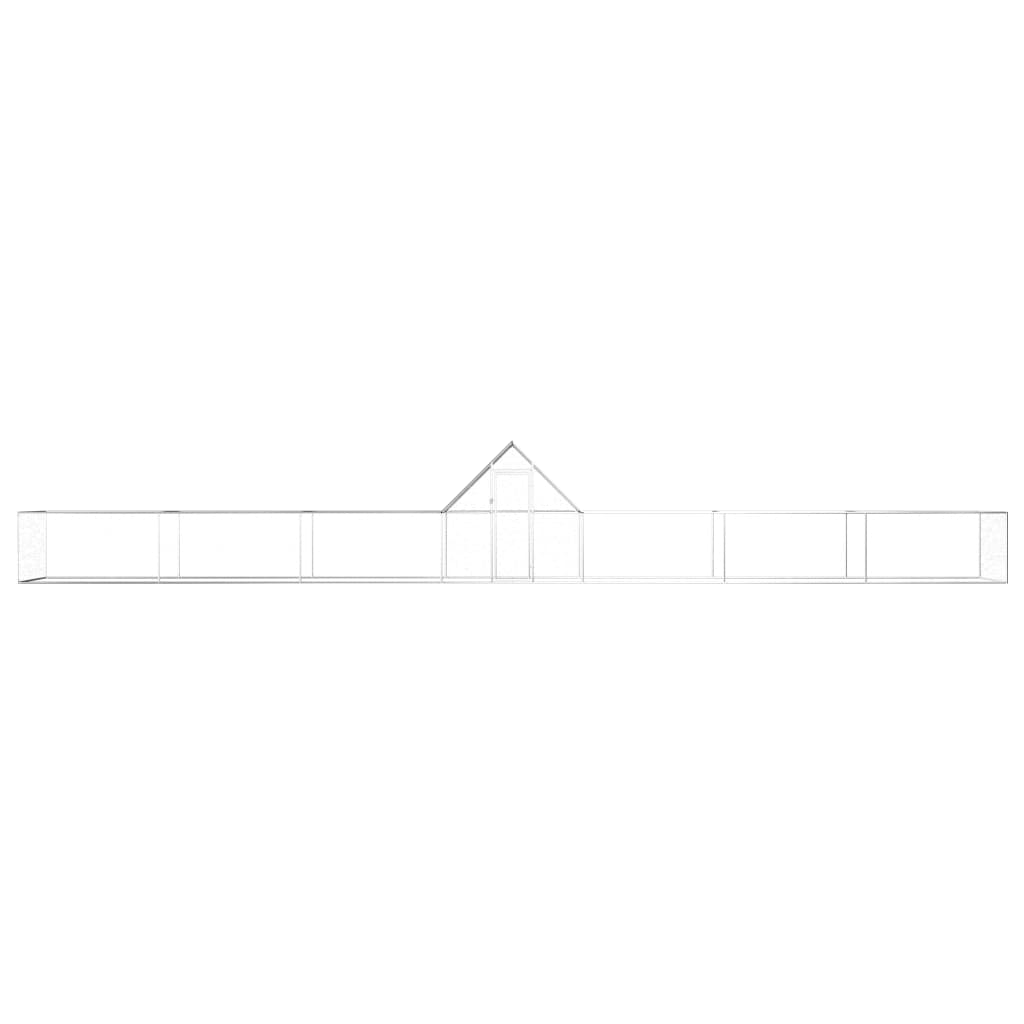 Klec pro kuřata 14 x 2 x 2 m pozinkovaná ocel