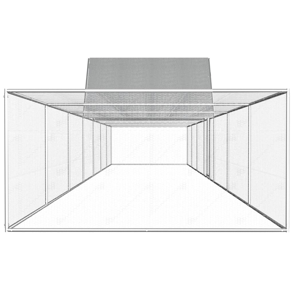 Klec pro kuřata 14 x 2 x 2 m pozinkovaná ocel