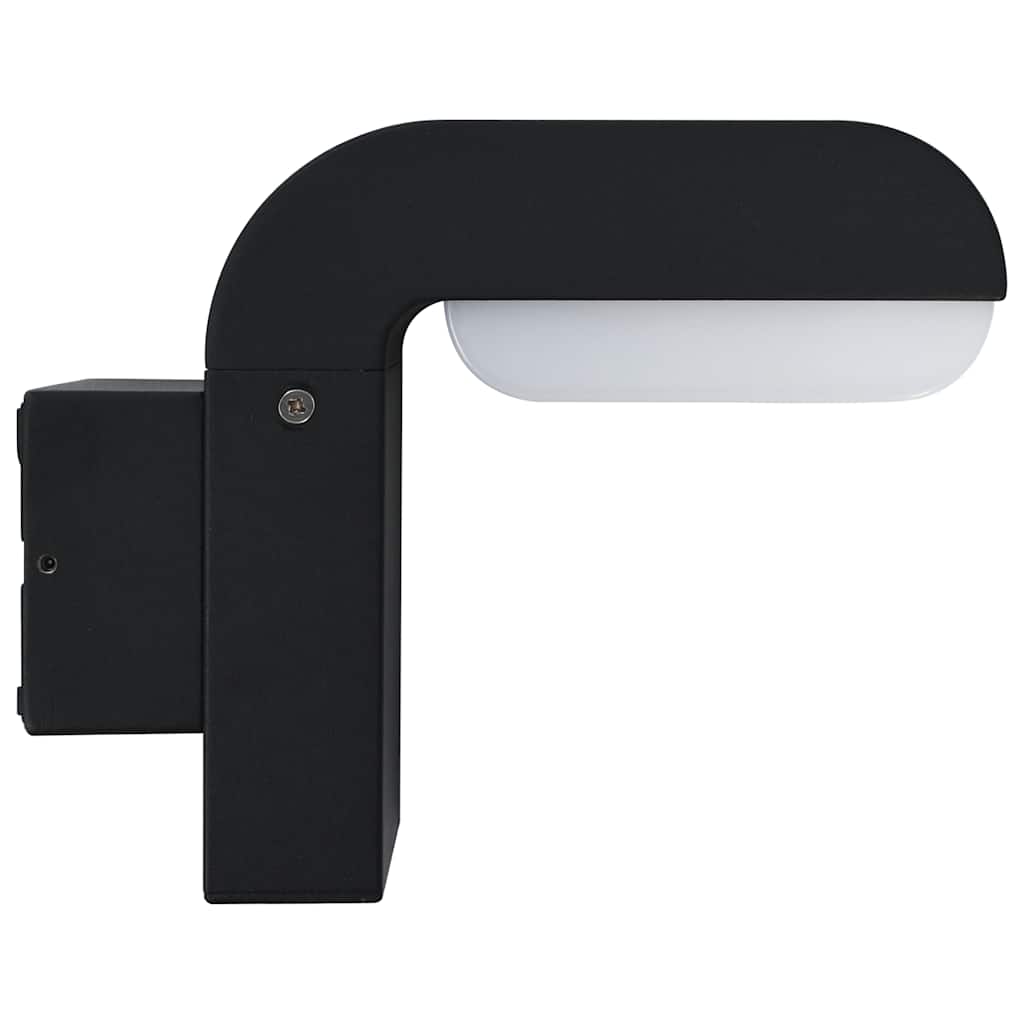 Zahradní nástěnné LED svítidlo 9 W černé oválné
