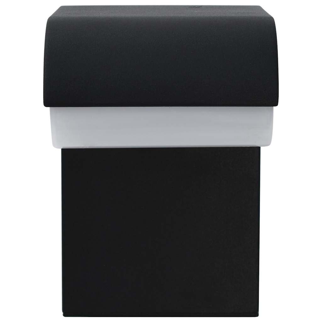 Zahradní nástěnné LED svítidlo 9 W černé oválné