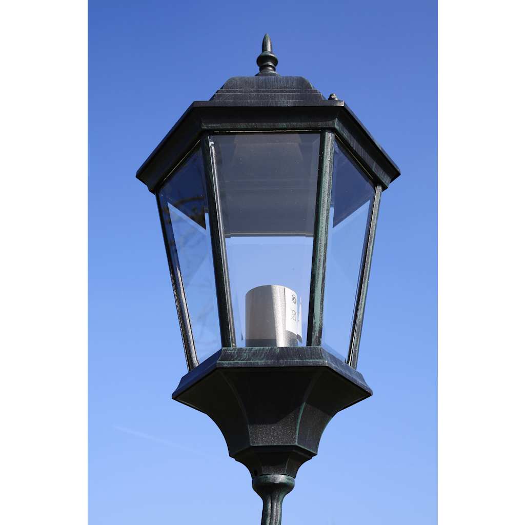 Zahradní lampa Brighton se 3 rameny, 230 cm, tmavě zelená / černá