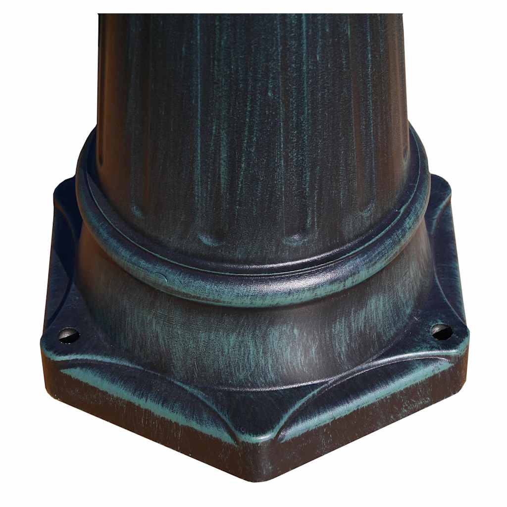Zahradní lampa Brighton se 3 rameny, 230 cm, tmavě zelená / černá