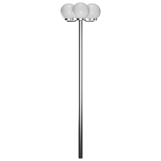 Vysoká zahradní lampa se 3 svítidly 220 cm