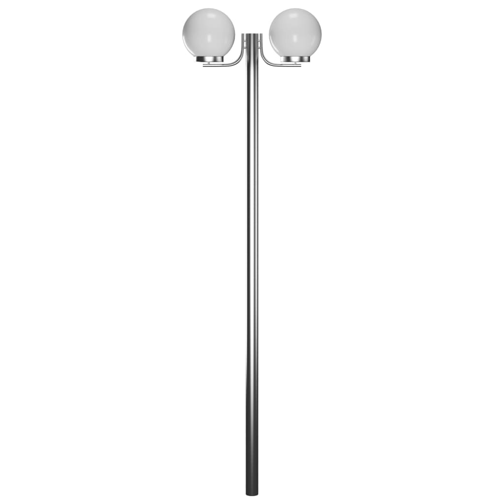 Vysoká zahradní lampa se 2 svítidly 220 cm