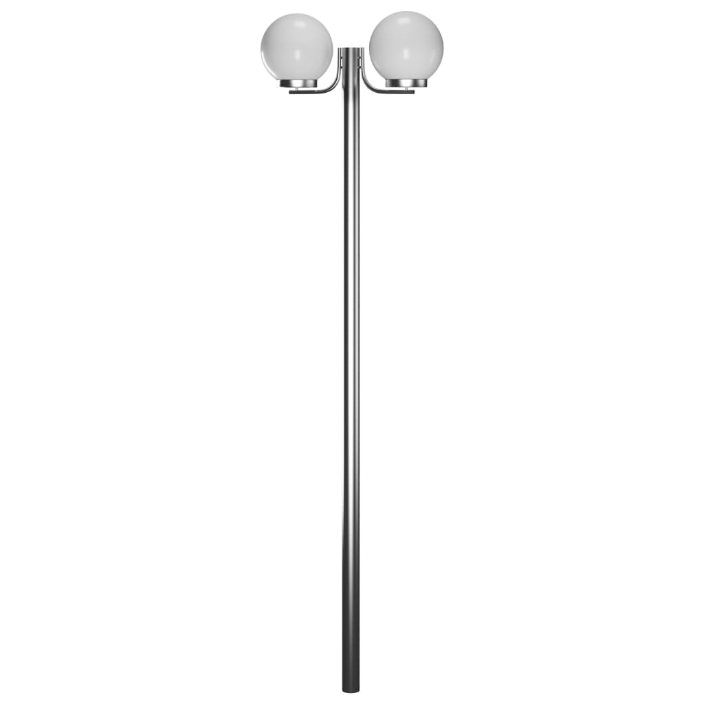 Vysoká zahradní lampa se 2 svítidly 220 cm
